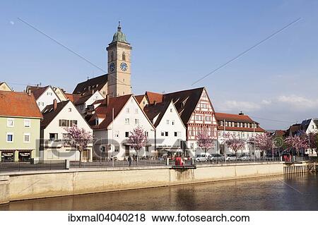 Stadtansicht mit Stadtkirche Sankt Laurentius, Neckar, Nurtingen, Baden-Wurttemberg, Deutschland, Europa View Large Photo Image Stock Photo - Stadtansicht mit Stadtkirche Sankt Laurentius, Neckar, Nurtingen, Baden-Wurttemberg, Deutschland, Europa. Fotosearch