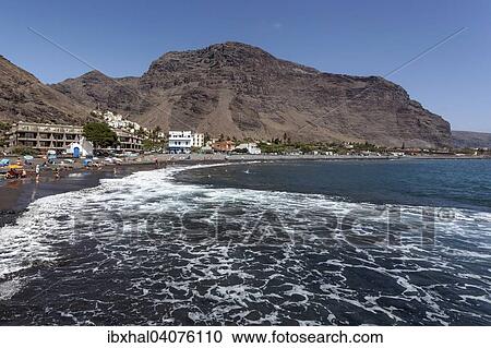 Strand, La Playa Calera, hinten Tequergenche, Valle Gran Rey, La Gomera, Kanarische Inseln, Spanien, Europa View Large Photo Image Stock Image - Strand, La Playa Calera, hinten Tequergenche, Valle Gran Rey, La Gomera, Kanarische Inseln, Spanien, Europa. Fotosearch