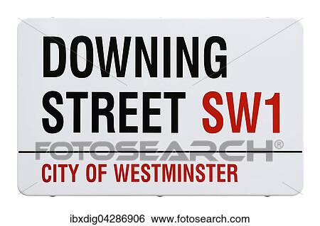 Strassenschild Downing Street, London, England, Grossbritannien, Europa View Large Photo Image Stock Photograph - Strassenschild Downing Street, London, England, Grossbritannien, Europa. Fotosearch