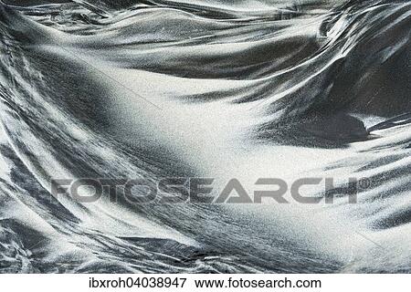 Stock Photo - Strukturen im Sand, Lofoten, Norwegen, Europa. Fotosearch