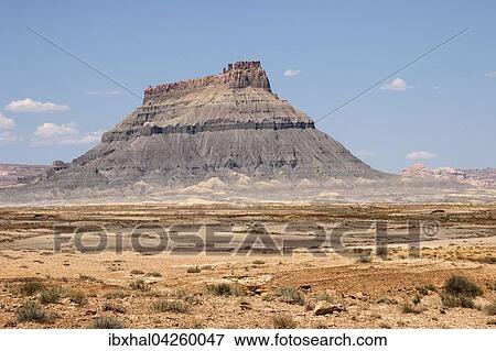 Tafelberg Factory Butte, bei Caineville, Utah, USA, Nordamerika View Large Photo Image Stock Photo - Tafelberg Factory Butte, bei Caineville, Utah, USA, Nordamerika. Fotosearch