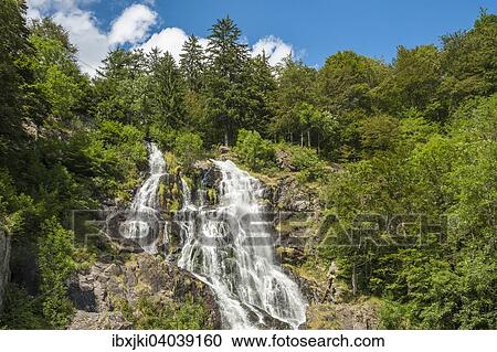 Stock Image - Todtnauer Wasserfalle, Todtnau, Schwarzwald, Baden-Wurttemberg, Deutschland, Europa. Fotosearch