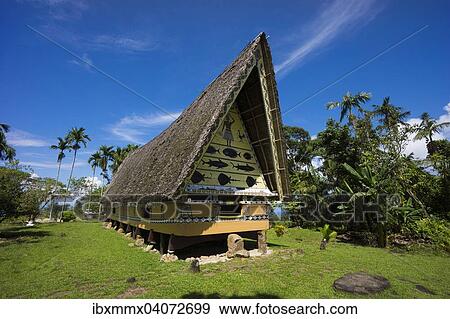 Traditionelles Bai, Mannerhaus, Babeldaob, Palau, Ozeanien View Large Photo Image Stock Photo - Traditionelles Bai, Mannerhaus, Babeldaob, Palau, Ozeanien. Fotosearch