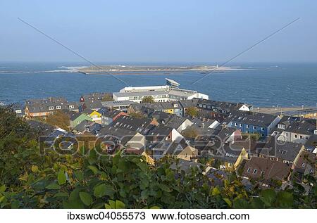 Stock Image - Unterland, hinten Dune, Helgoland, Schleswig-Holstein, Deutschland, Europa. Fotosearch