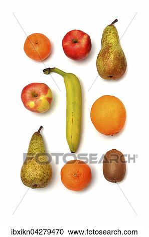 Verschiedene Obstsorten, Mandarine, Apfel, Birne, Banane, Kiwi, Orange View Large Photo Image Stock Image - Verschiedene Obstsorten, Mandarine, Apfel, Birne, Banane, Kiwi, Orange. Fotosearch