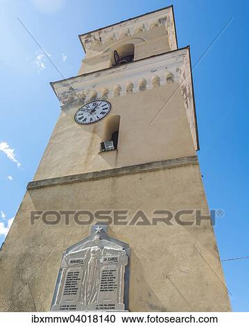 Stock Image - Verteidigungsturm, Manarola, Riomaggiore, Cinque Terre, La Spezia, Ligurien, Italien, Europa. Fotosearch