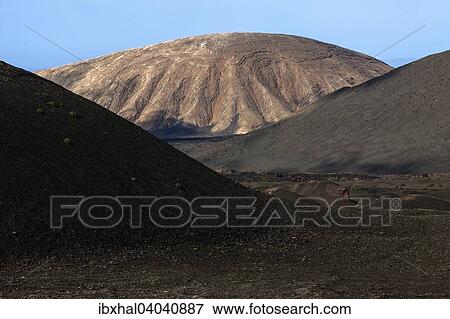 Vulkanlandschaft, Feuerberge, Vulkane, Nationalpark Timanfaya, Lanzarote, Kanarische Inseln, Spanien, Europa View Large Photo Image Stock Photo - Vulkanlandschaft, Feuerberge, Vulkane, Nationalpark Timanfaya, Lanzarote, Kanarische Inseln, Spanien, Europa. Fotosearch