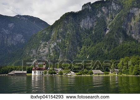 Wallfahrtskirche St. Bartholoma am Konigssee, Oberbayern, Bayern, Deutschland, Europa View Large Photo Image Stock Image - Wallfahrtskirche St. Bartholoma am Konigssee, Oberbayern, Bayern, Deutschland, Europa. Fotosearch