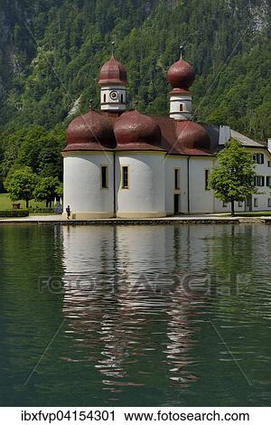 Wallfahrtskirche St. Bartholoma am Konigssee, Oberbayern, Bayern, Deutschland, Europa View Large Photo Image Stock Image - Wallfahrtskirche St. Bartholoma am Konigssee, Oberbayern, Bayern, Deutschland, Europa. Fotosearch