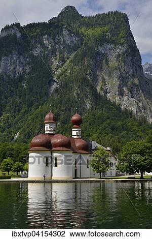Wallfahrtskirche St. Bartholoma am Konigssee, Oberbayern, Bayern, Deutschland, Europa View Large Photo Image Stock Image - Wallfahrtskirche St. Bartholoma am Konigssee, Oberbayern, Bayern, Deutschland, Europa. Fotosearch