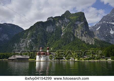 Wallfahrtskirche St. Bartholoma am Konigssee, Oberbayern, Bayern, Deutschland, Europa View Large Photo Image Stock Photo - Wallfahrtskirche St. Bartholoma am Konigssee, Oberbayern, Bayern, Deutschland, Europa. Fotosearch