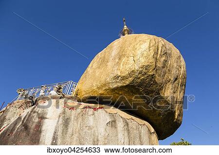 Wallfahrtsort, Goldener Fels am Gipfel des Kyaiktiyo, Mon-Staat, Myanmar, Asien View Large Photo Image Stock Image - Wallfahrtsort, Goldener Fels am Gipfel des Kyaiktiyo, Mon-Staat, Myanmar, Asien. Fotosearch