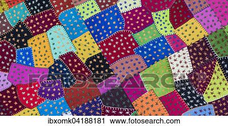 Wandbehang aus bunten Flicken, Detail, Rajasthan, Indien, Asien View Large Photo Image Stock Image - Wandbehang aus bunten Flicken, Detail, Rajasthan, Indien, Asien. Fotosearch