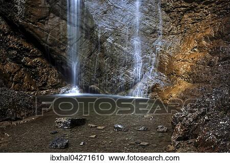 Wasserfall, Schleierfall, Bad Oberdorf bei Bad Hindelang, Allgau, Bayern, Deutschland, Europa View Large Photo Image Stock Image - Wasserfall, Schleierfall, Bad Oberdorf bei Bad Hindelang, Allgau, Bayern, Deutschland, Europa. Fotosearch