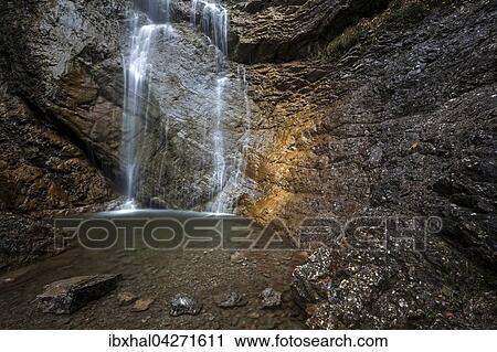 Wasserfall, Schleierfall, Bad Oberdorf bei Bad Hindelang, Allgau, Bayern, Deutschland, Europa View Large Photo Image Stock Image - Wasserfall, Schleierfall, Bad Oberdorf bei Bad Hindelang, Allgau, Bayern, Deutschland, Europa. Fotosearch