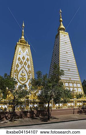 Wat Phra That Nong Bua, Stupa im Bodhgaya, Mahabodhi-Stil, Ubon Ratchathani, Isan, Isaan, Thailand, Asien View Large Photo Image Stock Photo - Wat Phra That Nong Bua, Stupa im Bodhgaya, Mahabodhi-Stil, Ubon Ratchathani, Isan, Isaan, Thailand, Asien. Fotosearch