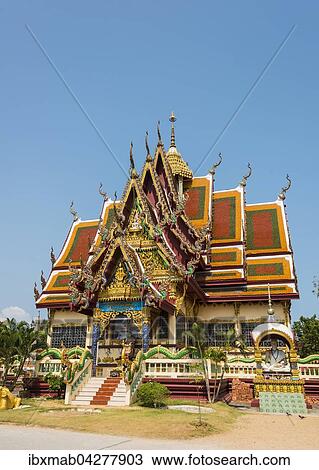 Wat Phra Yai Ko Pan Tempel in Ban Bo Phut, Insel Ko Samui, Thailand, Asien View Large Photo Image Stock Image - Wat Phra Yai Ko Pan Tempel in Ban Bo Phut, Insel Ko Samui, Thailand, Asien. Fotosearch