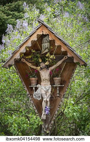 Wegkreuz, Kruzifix, Pragraten am Grossvenediger, Virgental, Osttirol, Osterreich, Europa View Large Photo Image Stock Photo - Wegkreuz, Kruzifix, Pragraten am Grossvenediger, Virgental, Osttirol, Osterreich, Europa. Fotosearch