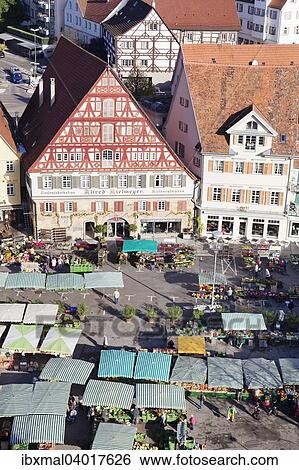 Wochenmarkt und Kielmeyer Haus, Marktplatz, Esslingen, Baden Wurttemberg, Deutschland, Europa View Large Photo Image Stock Photograph - Wochenmarkt und Kielmeyer Haus, Marktplatz, Esslingen, Baden Wurttemberg, Deutschland, Europa. Fotosearch