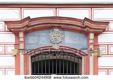 Zierportal mit herzoglichem Wappen, Portal, Detail, Stadthaus, Coburg, Oberfranken, Bayern, Deutschland, Europa View Large Photo Image Stock Photo - Zierportal mit herzoglichem Wappen, Portal, Detail, Stadthaus, Coburg, Oberfranken, Bayern, Deutschland, Europa. Fotosearch