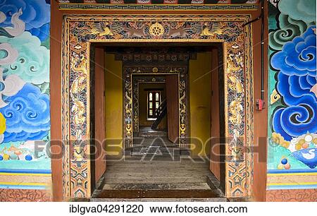 Access to the sanctuary of the Punakha Dzong monastery fortress, Punakha District, Bhutan, Asia View Large Photo Image Stock Image - Access to the sanctuary of the Punakha Dzong monastery fortress, Punakha District, Bhutan, Asia. Fotosearch