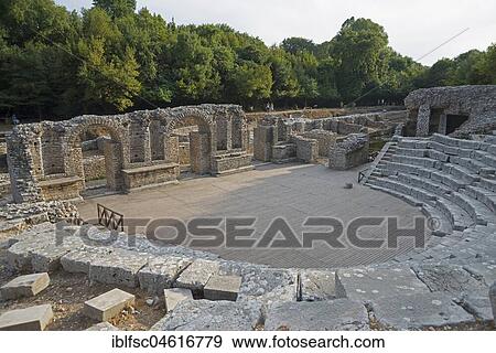 Ancient theatre, ruined city, National Park Butrint, Saranda, Albania, Europe View Large Photo Image Stock Photo - Ancient theatre, ruined city, National Park Butrint, Saranda, Albania, Europe. Fotosearch
