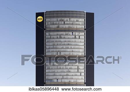 Stock Photo - ARAG Tower, corporate headquarters of the ARAG insurance group, Düsseldorf, North Rhine-Westphalia, Germany, Europe. Fotosearch