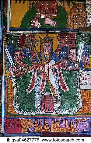 Archangel Michael, Canvas painting, Orthodox rock church Mikael Mellehayzengi, Tsaeda Amba, Tigray, Ethiopia, Africa View Large Photo Image Stock Photograph - Archangel Michael, Canvas painting, Orthodox rock church Mikael Mellehayzengi, Tsaeda Amba, Tigray, Ethiopia, Africa. Fotosearch