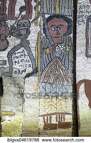 Archangel Raphael, fresco in the Orthodox rock church Johannes Meaquddi, Gheralta Region, Tigray, Ethiopia, Africa View Large Photo Image Stock Photo - Archangel Raphael, fresco in the Orthodox rock church Johannes Meaquddi, Gheralta Region, Tigray, Ethiopia, Africa. Fotosearch