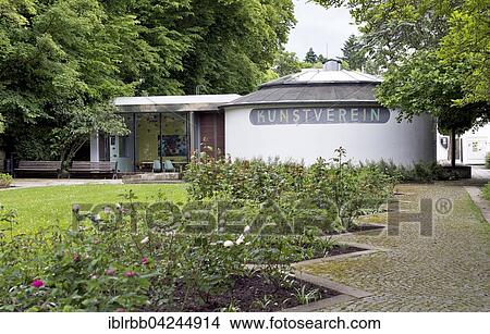 Picture - Art society Coburg, exhibition pavilion at the rose garden, Coburg District, Upper Franconia, Bavaria, Germany, Europe. Fotosearch