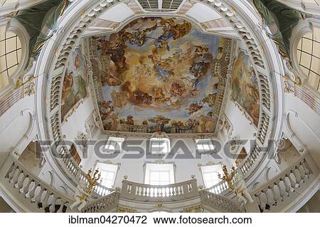 Baroque staircase, Wurzacher Castle, Bad Wurzach, Upper Swabia, Baden-Wurttemberg, Germany, Europe View Large Photo Image Stock Image - Baroque staircase, Wurzacher Castle, Bad Wurzach, Upper Swabia, Baden-Wurttemberg, Germany, Europe. Fotosearch
