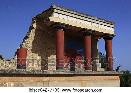 Bastion, Palace of the Minoans, Knossos, Crete, Greece, Europe View Large Photo Image Stock Image - Bastion, Palace of the Minoans, Knossos, Crete, Greece, Europe. Fotosearch
