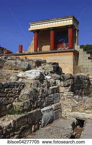 Bastion, Palace of the Minoans, Knossos, Crete, Greece, Europe View Large Photo Image Stock Photography - Bastion, Palace of the Minoans, Knossos, Crete, Greece, Europe. Fotosearch