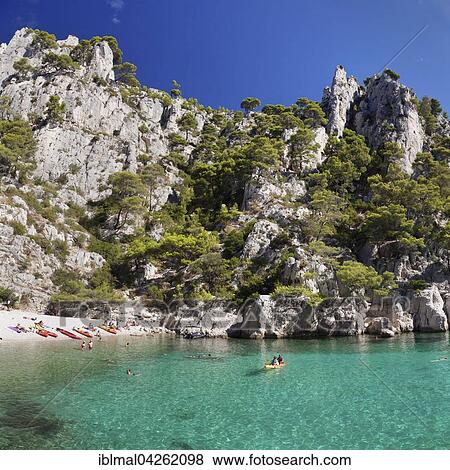 Bathers, Les Calanques d'en Vau, Calanques National Park or Parc National des Calanques, Cassis, Provence, Provence-Alpes-Cote d'Azur, Southern France, France, Europe View Large Photo Image Stock Photo - Bathers, Les Calanques d'en Vau, Calanques National Park or Parc National des Calanques, Cassis, Provence, Provence-Alpes-Cote d'Azur, Southern France, France, Europe. Fotosearch