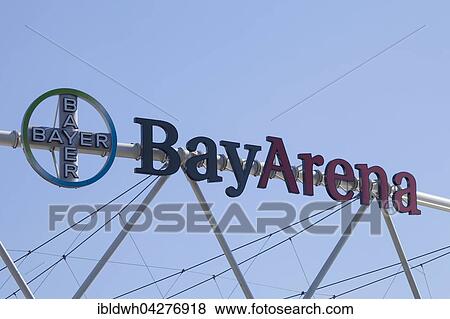 Bayer cross, BayArena sign, football stadium, Bayer 04 Leverkusen, Leverkusen, North Rhine-Westphalia, Germany, Europe View Large Photo Image Stock Photo - Bayer cross, BayArena sign, football stadium, Bayer 04 Leverkusen, Leverkusen, North Rhine-Westphalia, Germany, Europe. Fotosearch