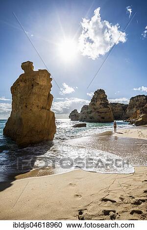 Beach and coloured rocks, Praia da Marinha, Carvoeiro, Algarve, Portugal, Europe View Large Photo Image Stock Image - Beach and coloured rocks, Praia da Marinha, Carvoeiro, Algarve, Portugal, Europe. Fotosearch