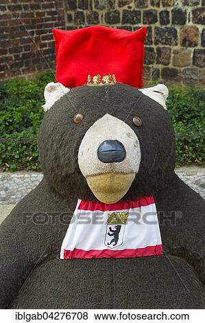 Stock Photo - Berlin Bear, large plush toy bear, Berlin, Germany, Europe. Fotosearch