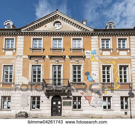 Stock Image - Birthplace of the physicist and chemist Marie Curie, historic centre, Warsaw, Mazovia Province, Poland, Europe. Fotosearch
