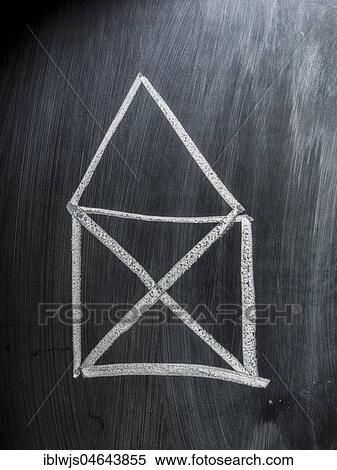 Blackboard, chalked house View Large Photo Image Stock Photography - Blackboard, chalked house. Fotosearch