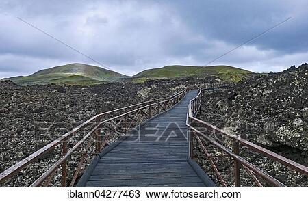 Boardwalk across lava field, Timanfaya National Park, Lanzarote, Canary Islands, Spain, Europe View Large Photo Image Stock Image - Boardwalk across lava field, Timanfaya National Park, Lanzarote, Canary Islands, Spain, Europe. Fotosearch