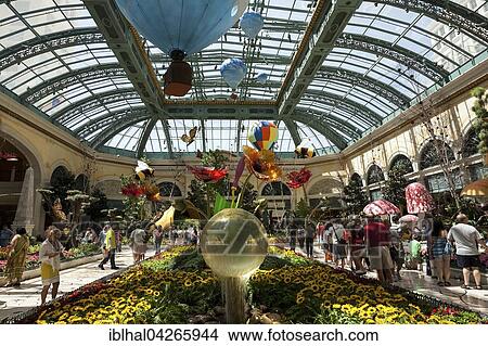 Botanical garden conservatory, Bellagio Hotel, Las Vegas, Nevada, USA, North America View Large Photo Image Picture - Botanical garden conservatory, Bellagio Hotel, Las Vegas, Nevada, USA, North America. Fotosearch