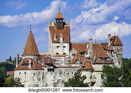 Stock Photo - Bran Castle, Dracula Castle, Törzburg, Bran, Brasov, Transylvania, Carpathians, Romania, Europe. Fotosearch