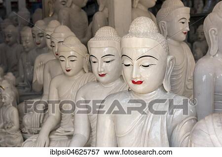 Buddha statue workshop near Shwedagon Paya in Yangon, Myanmar, Burma, Asia View Large Photo Image Stock Photo - Buddha statue workshop near Shwedagon Paya in Yangon, Myanmar, Burma, Asia. Fotosearch