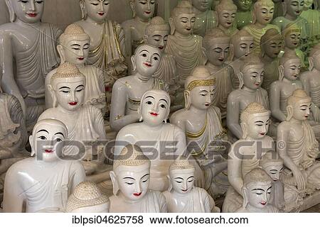Buddha statue workshop near Shwedagon Paya in Yangon, Myanmar, Burma, Asia View Large Photo Image Stock Photo - Buddha statue workshop near Shwedagon Paya in Yangon, Myanmar, Burma, Asia. Fotosearch