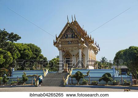 Stock Photography - Buddhist temple Wat Khunaram, Phra Wihan Luang Por Daeng, Tambon Na Mueang, Ko Samui, Surat Thani Wat Chang, Thailand, Asia. Fotosearch