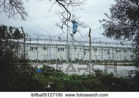 Stock Photography - Camp Moria, Lesbos, Greece, Europe. Fotosearch