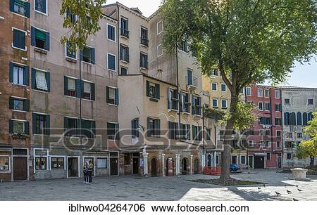 Campo Ghetto Nuovo, tall houses, due to lack of space, Jewish ghetto from the 16th century, Cannaregio, Venice, Veneto, Italy, Europe View Large Photo Image Stock Photograph - Campo Ghetto Nuovo, tall houses, due to lack of space, Jewish ghetto from the 16th century, Cannaregio, Venice, Veneto, Italy, Europe. Fotosearch