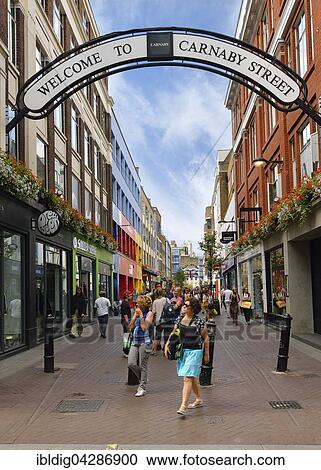 Stock Image - Carnaby Street, Soho, London, England, United Kingdom, Europe. Fotosearch