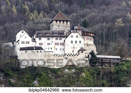 Stock Photograph - Castle of Vaduz, Principality of Liechtenstein. Fotosearch