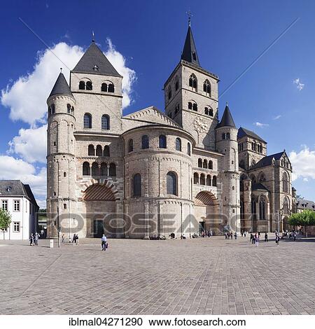 Stock Image - Cathedral of St. Peter and Church of Our Lady, UNESCO World Heritage Site, Trier, Rhineland-Palatinate, Germany, Europe. Fotosearch